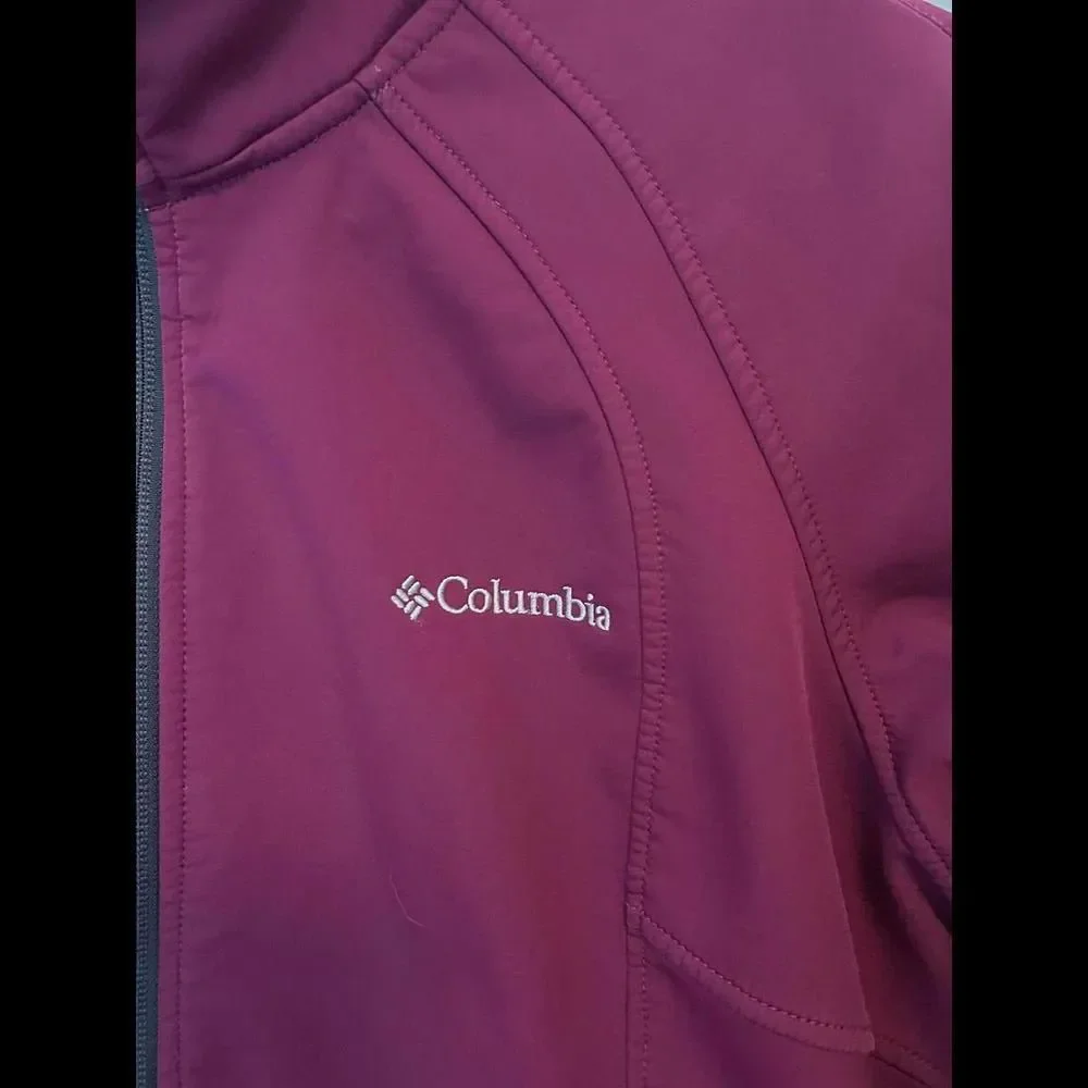 Columbia Jacket Purple Full Zip Women's Size Large - Picture 2 of 6